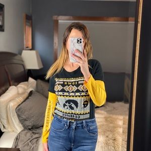 Iowa Hawkeye Long Sleeve Top, XL